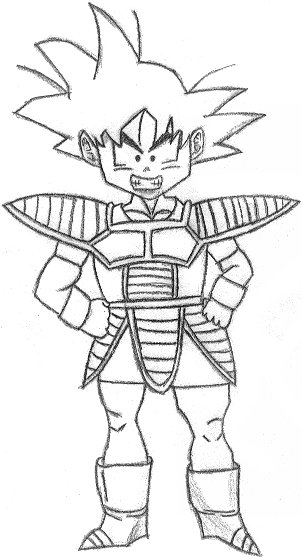 Drawing Gotenks